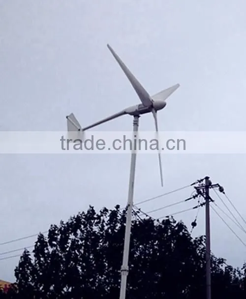 3kw Grid-tie and Off-grid Wind Turbine with Mechnical Yaw and Drum Brake