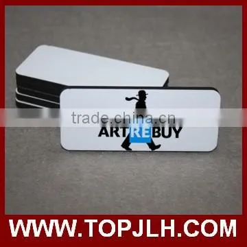 Topjlh 2017 Hot Sublimation Blank Printable MDF Magnetism Name Tag