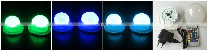 SMD5050 rgbw 16 colors change ir remote control led battery lamps