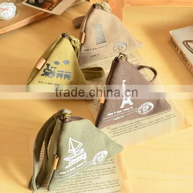 Canvas restore ancient ways wallet rice dumpling coin purse