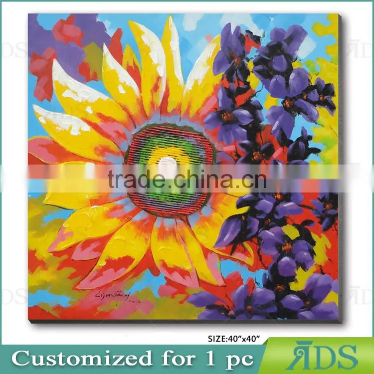Manufactory Direct Sell Modern Flower Oil Painting