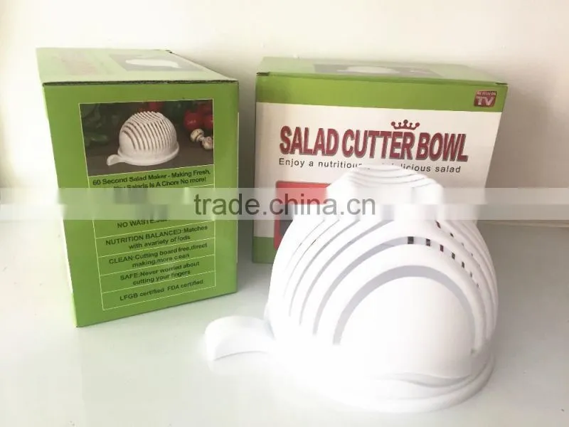 2017 New design Plastic salad cutter bowl/Plastic salad cutter bowl for Kitchen