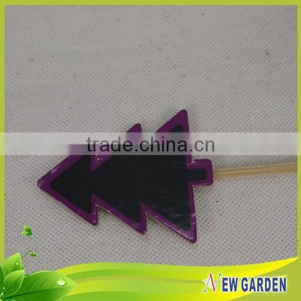Decorative Painted Green Natural Bamboo Flower Pot Stick and Pendant