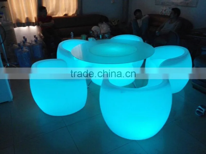LED commercial new design patio sofa furniture, beach furniture for sale