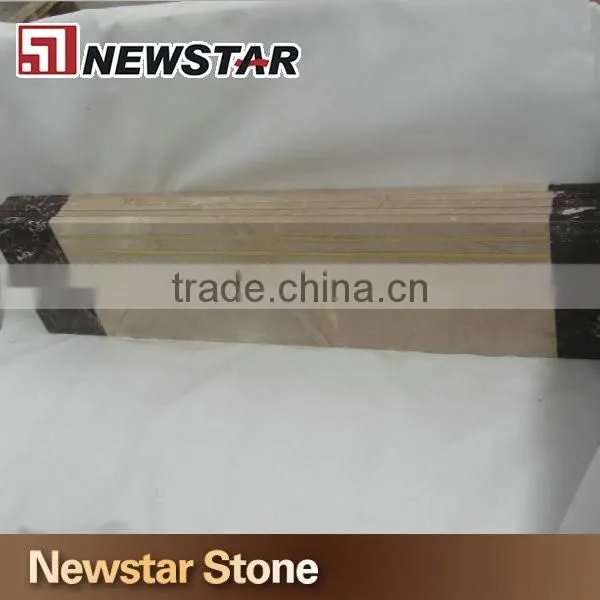Polished purple and beige marble stair step marble staircase