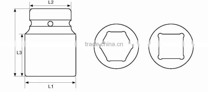 1/2DRPneumatic Impact Socket Auto Tool