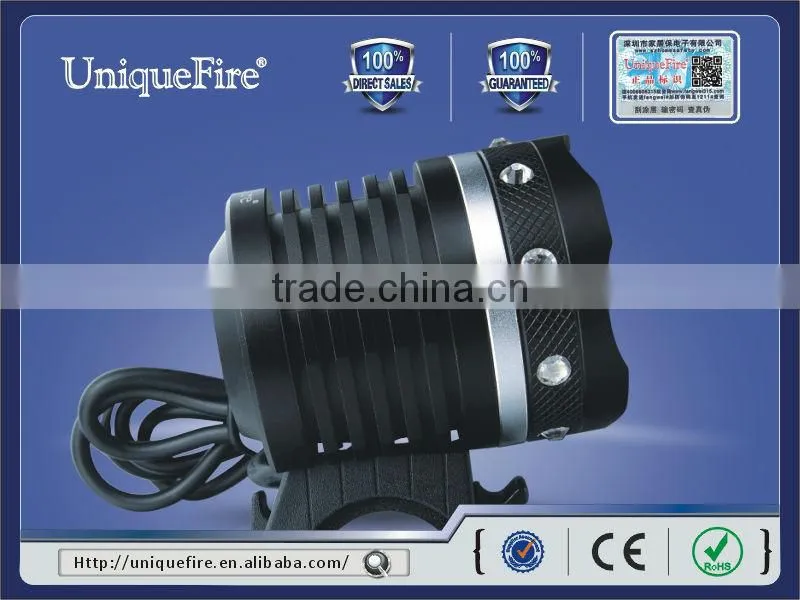 Uniquefire cree t6 rechargeable mining red led bike headlamp