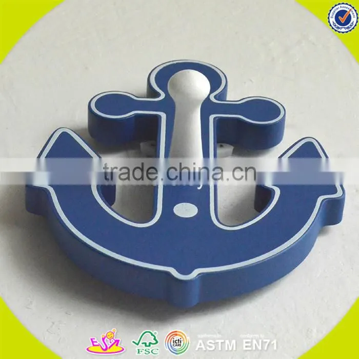 wholesale bird shape kids wooden wall coat hook high quality children wooden wall hook W09B019