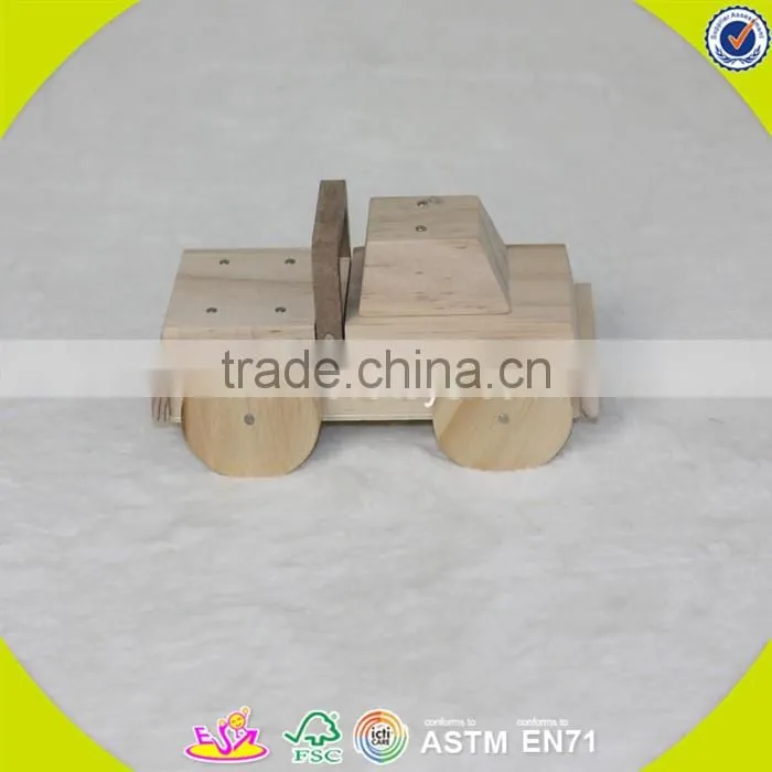 2017 new products educational wooden kids diy toy W03B051