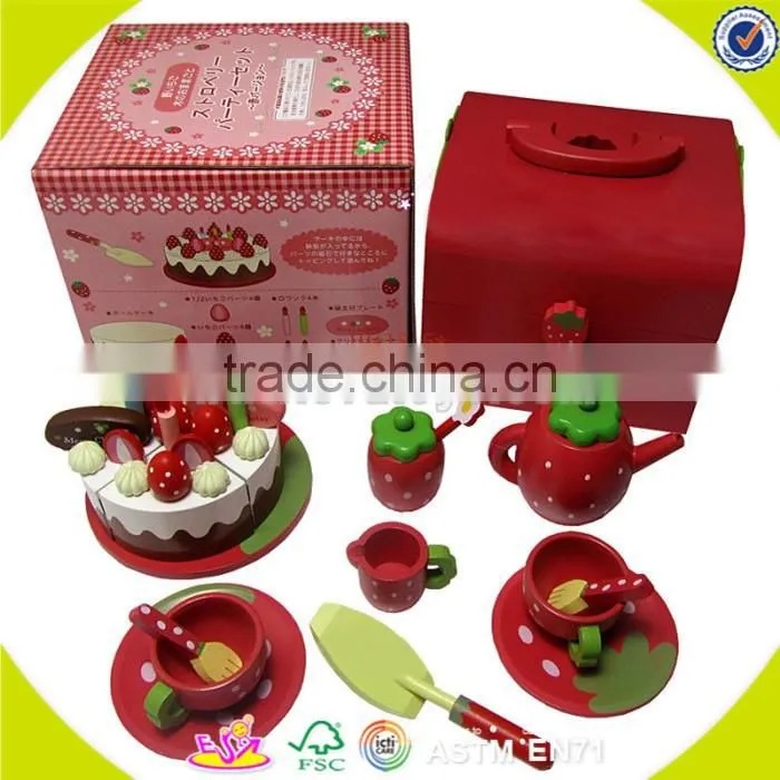 wholesale baby wooden cutting cake toy, elegant style kids wooden cutting cake toy, colorful wooden cutting cake toy W10B103