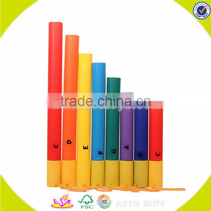 Wholesale beautiful toddler wooden hand the bell toy educational wooden hand the bell toy W07I022