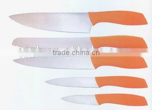 7pc knife set with block