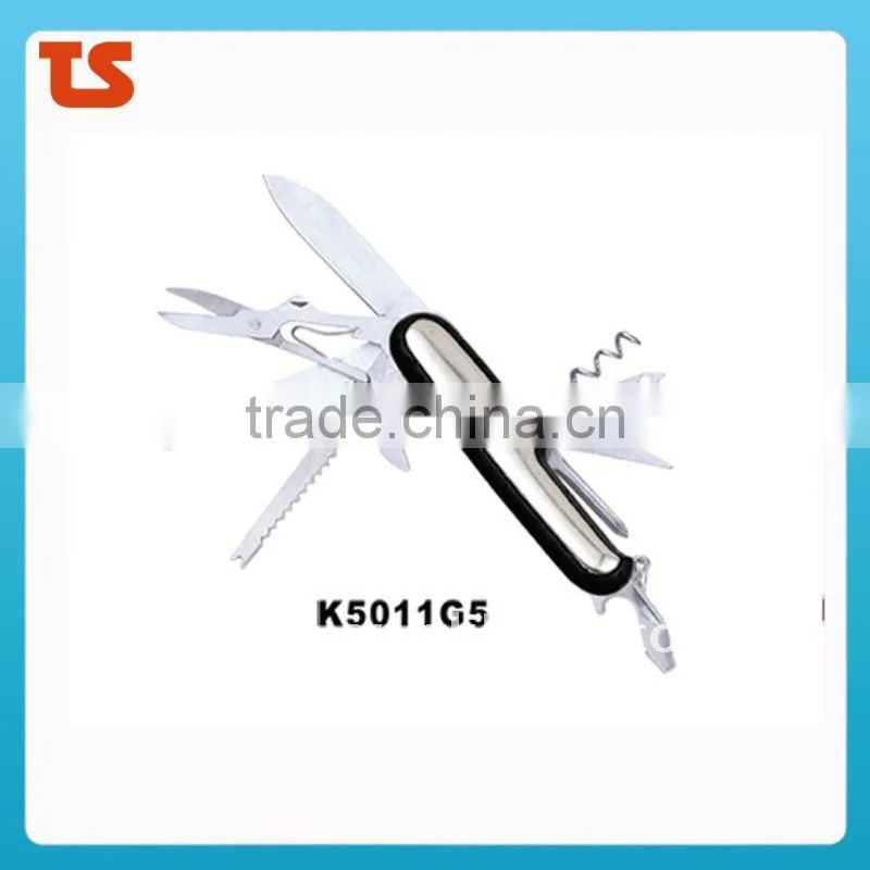 2014 new "STOCK" New design multi knife pocket knife multi function LED knife K5011G2