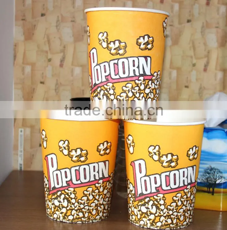 Cheap pop bucket, paper popcorn bucket, popcorn box