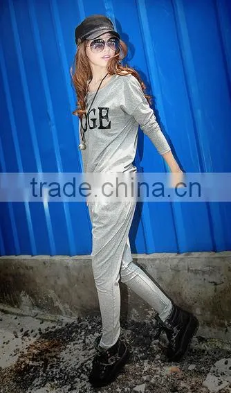 100% cotton custom and printed women's track suit