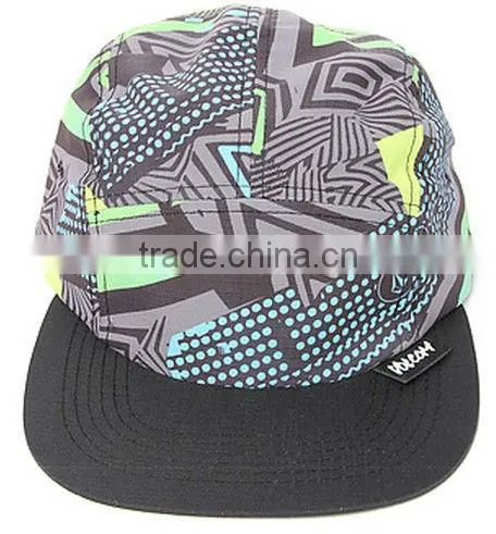 Floral custom 5 panel cool caps wholesale