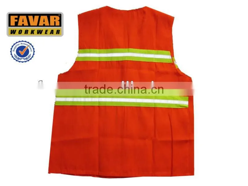 summer unisex roadway safety reflective tapes work vest