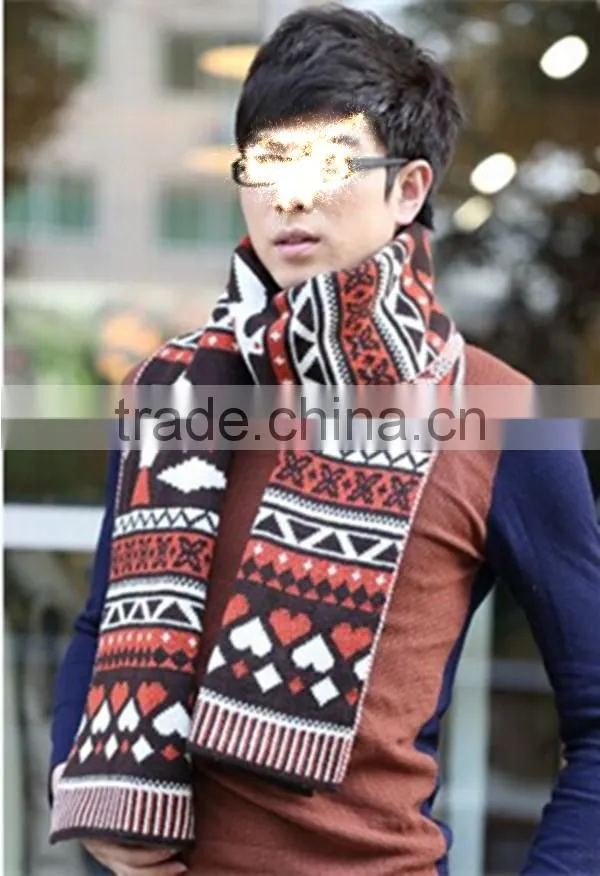 2016 Autumn Winter Scarf Black Thick Men Scarf Fashion Casual Scarf Men Audience Burst Models