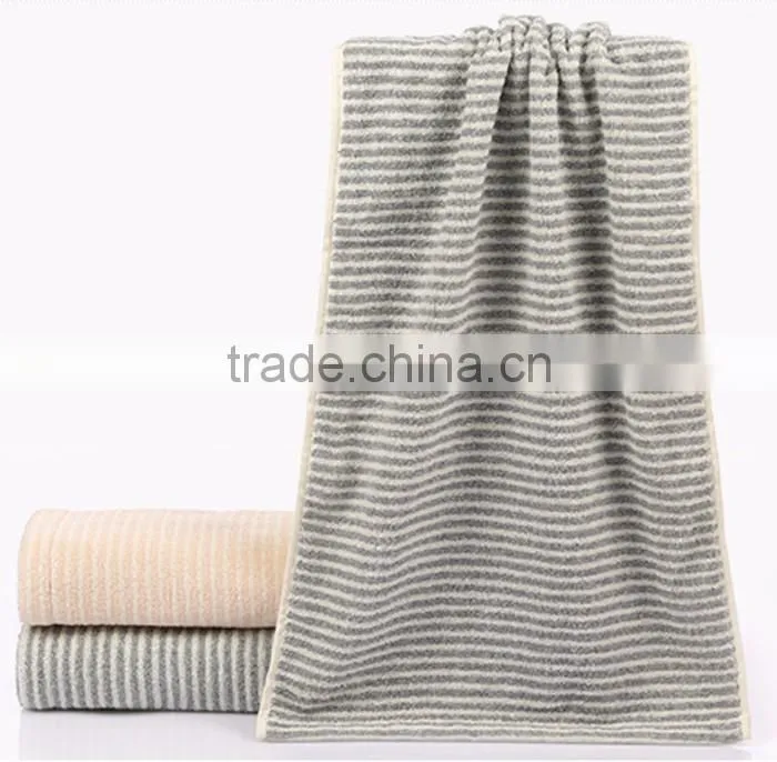 100% Cotton Compressed Stripes Sport Towels