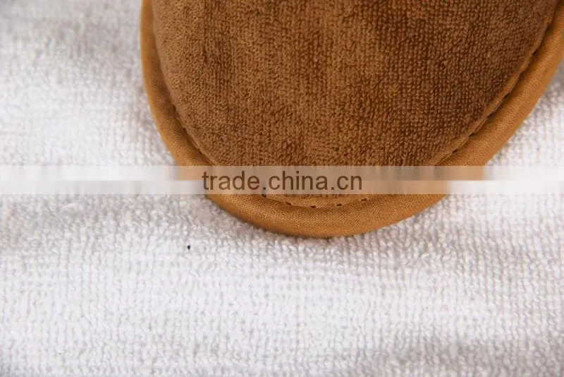 Disposable close toe hotel terry towel slipper