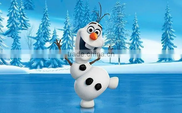 100% in-kind shooting cheap olaf costume snowman olaf mascot costume for adult