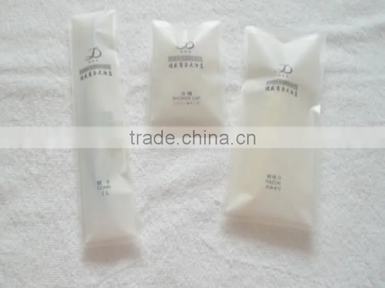 High end plastic bag packing guangzhou disposable hotel supplies
