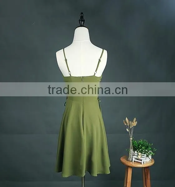 Latest fashion women dress girls dress names with pictures green chiffon dress