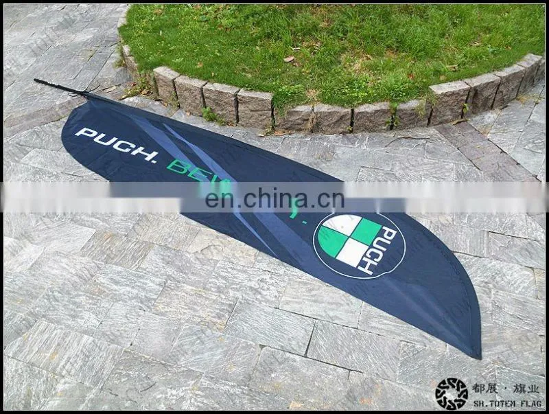 can be OEM custom 2.5m 3.5m 4.5m 5.5m Outdoor full color heavy duty flying banner beach flag