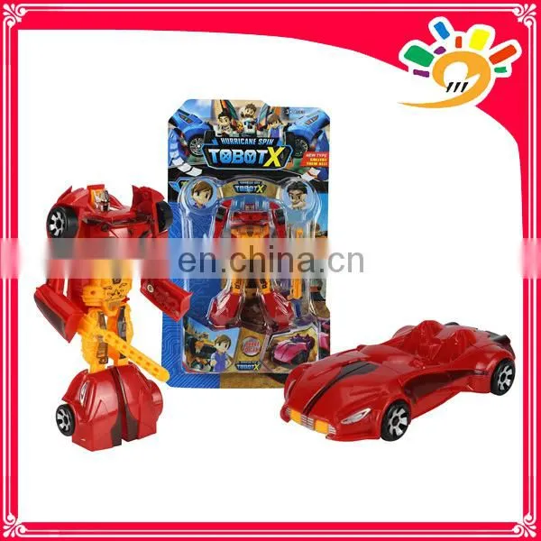 cheap car transform robot model toy plastic toy for kids