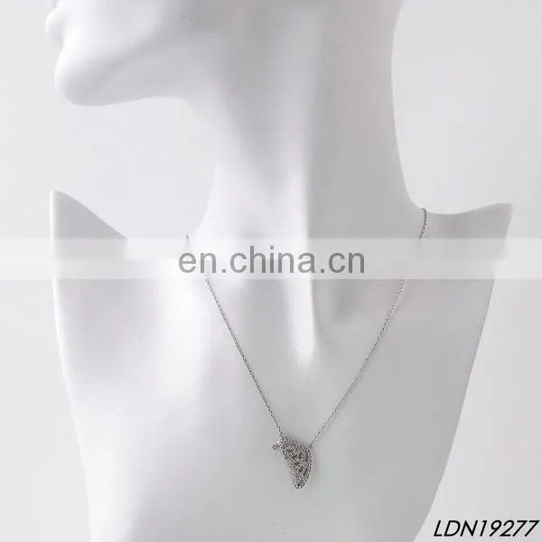 Gold Fox Pendant Necklace with real rose gold plating