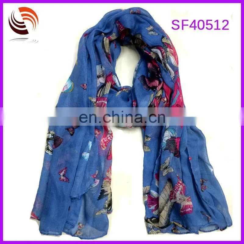 Yiwu factory wholesale fashion fashion muslim women knitted flower scarf brand hijab scarf