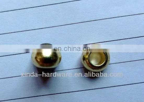 Anti silver color Alloy metal stopper metal bead for garment simple stopper
