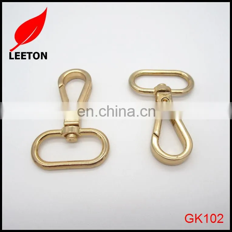 Good quality 1.0inch purse light gold swivel snap hook