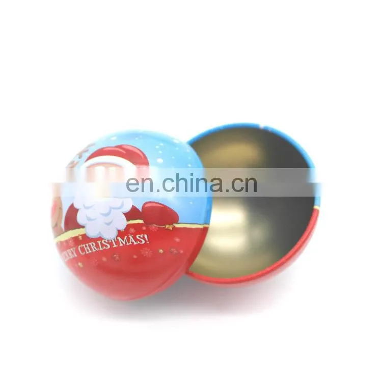 Food grade christmas sweet metal tin gift box for candy