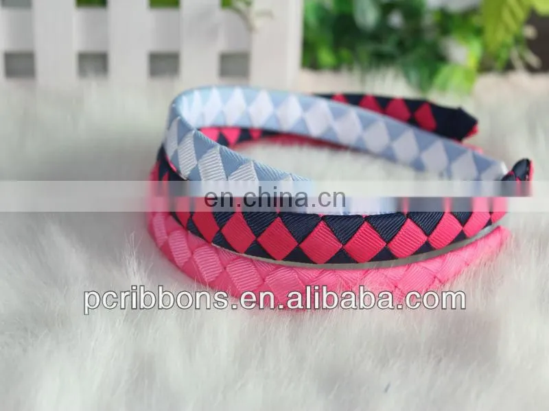 Woven ribbon headbands