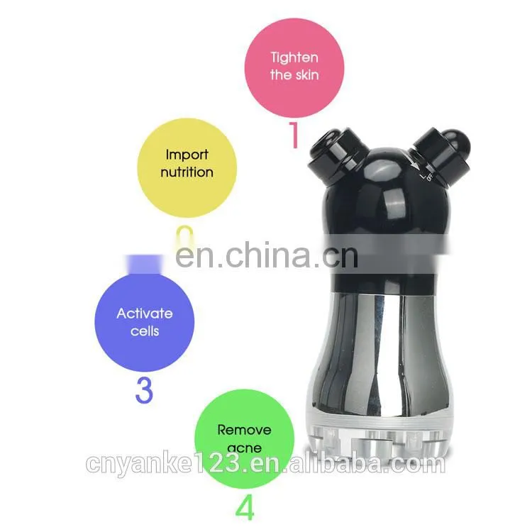 Handleheld Facial RF Radio Frequency No Needle Mesotherapy Mesoporation Skin Rejuvenation LED Photon Light Face Lift Massager