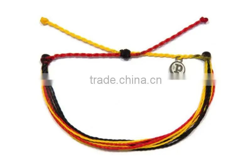 hot sale chinese good luck bracelet wax cord woven bracelet for girl