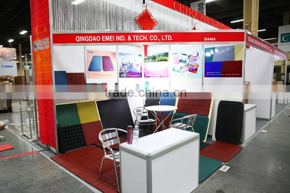 anti-shock gym rubber flooring mat with EN1177