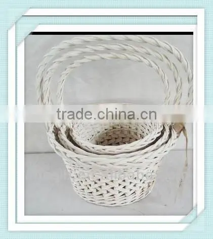 small wooden promotion basket