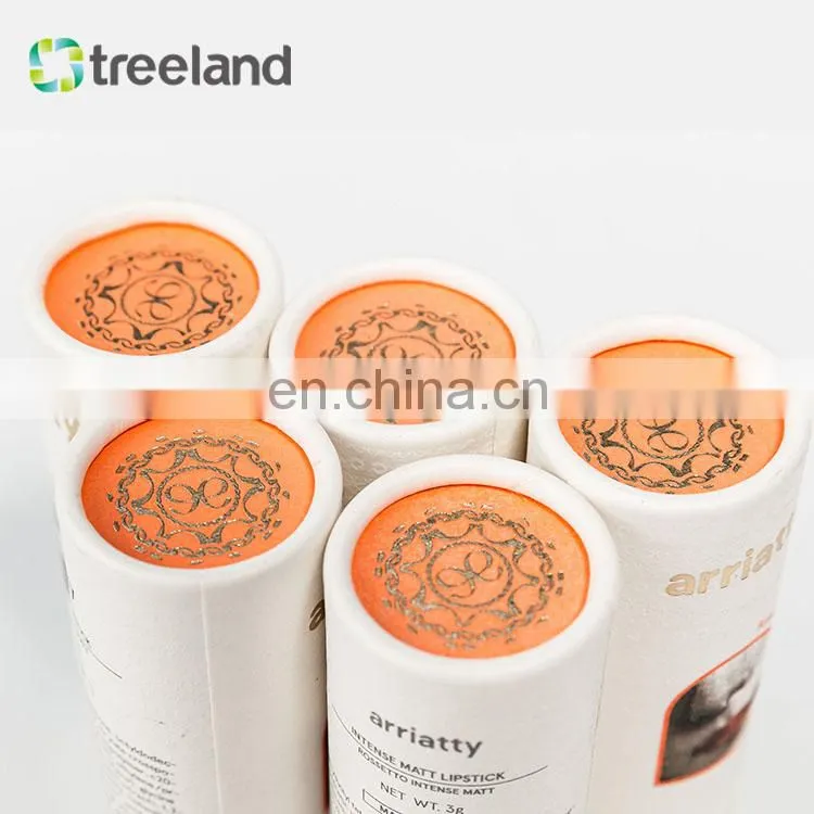 Eco friendly custom plastic free deodorant stick paper tube packaging tube with custom print