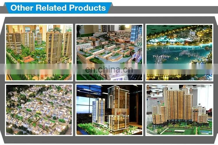 Construction building layout scale model making , real estate building model