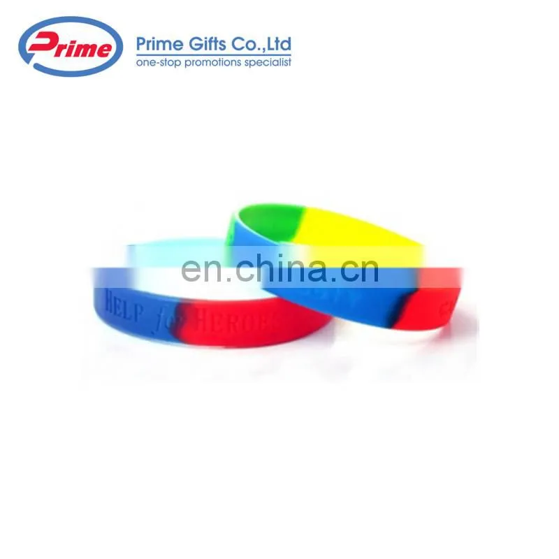 Colourful Round Silicone Power Bracelet With Custom Logo