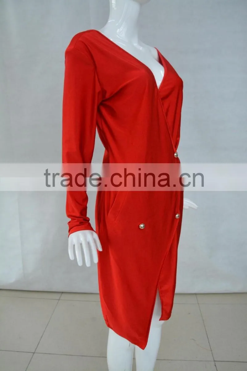 spring casual dress womans fashion dress long sleeves evening dress