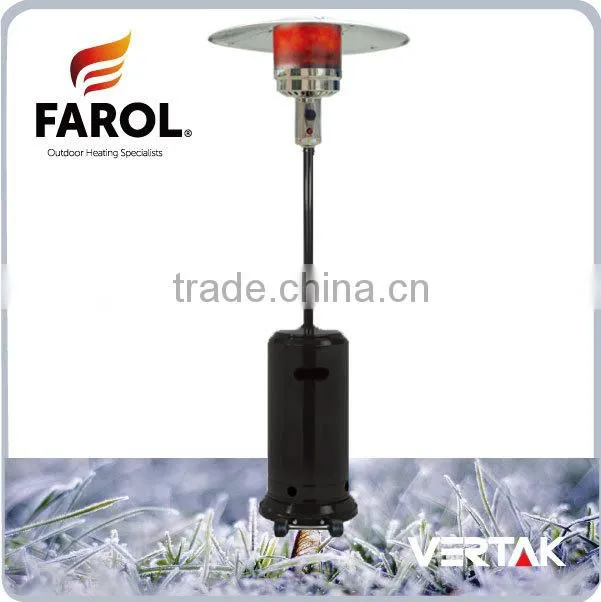 Finish radiator gas patio heater