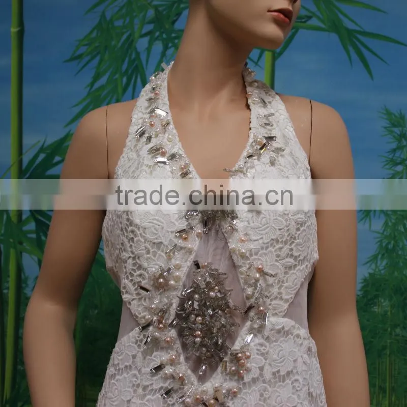 luxury lace bridal dress/wedding dress made in China
