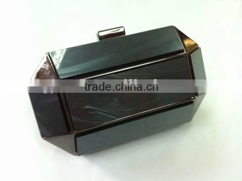 2012 fashion amber resin evening bags factory price