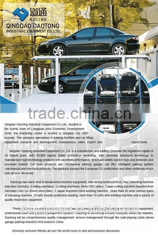 multi-level garage parking equipment