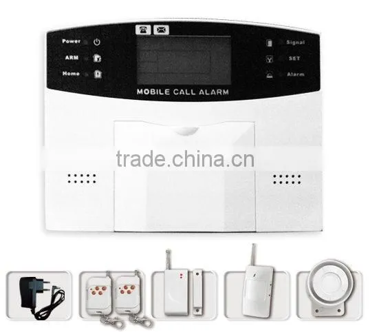 GSM alarm system with LCD display