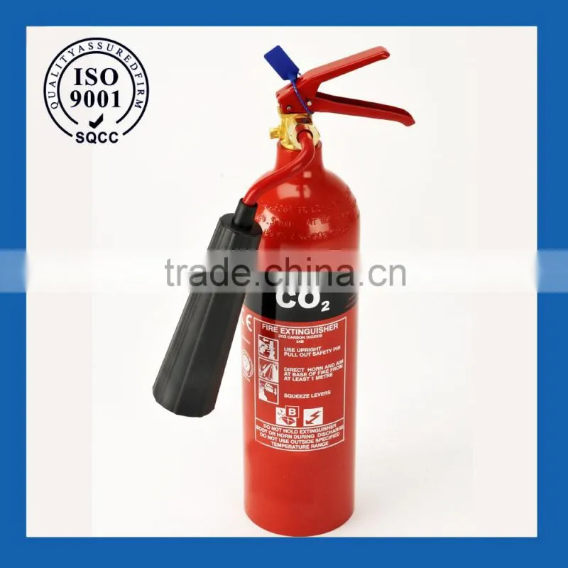 Portable CO2 fire extinguisher red cylinder with ISO, CE, EN3 approve