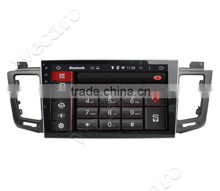 Wecaro WC-TR1063 10.1" Android 4.4.4 car dvd player touch screen for toyota rav4 car pc android A9 cpu 2013-2015